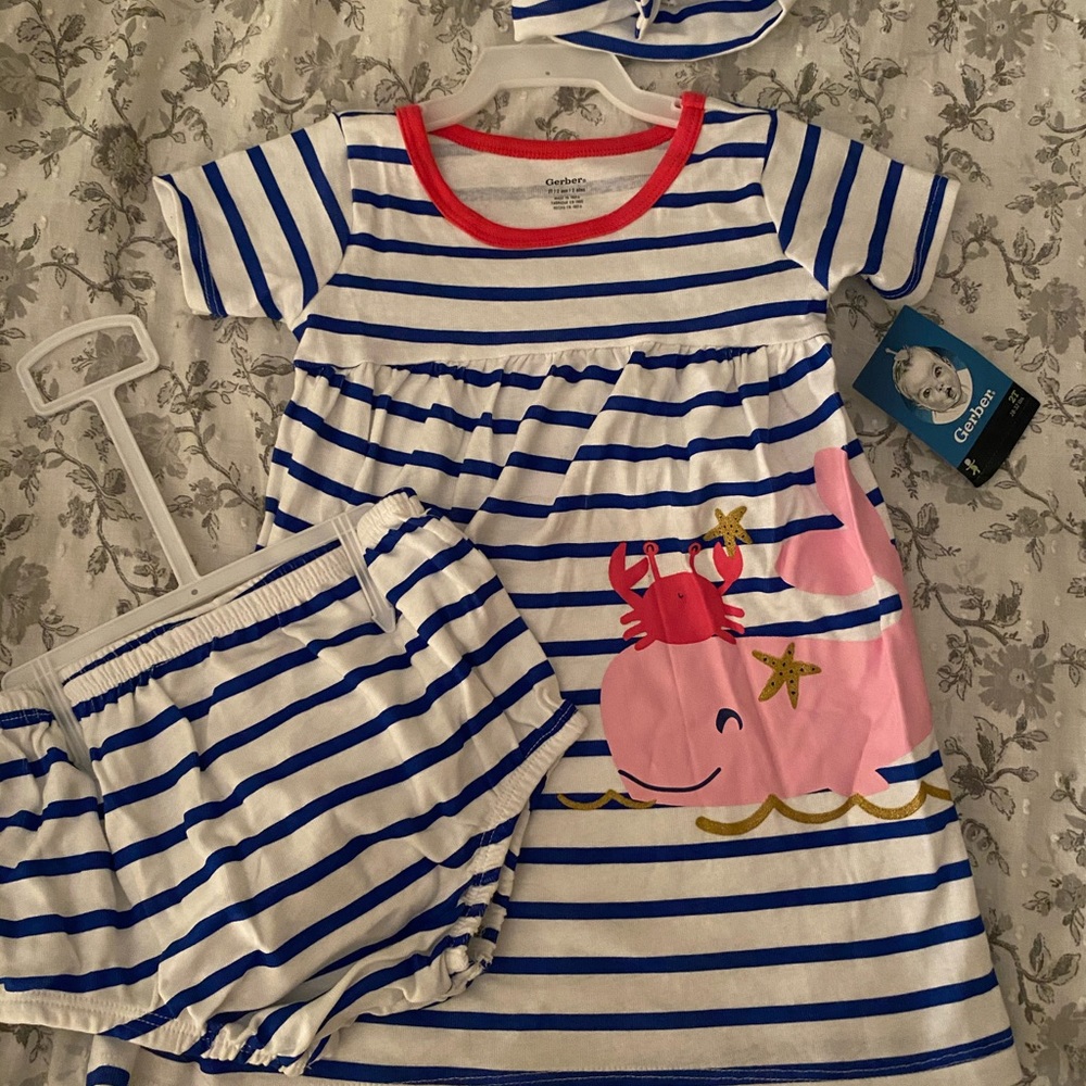 Gerber Whale Dress 2T
